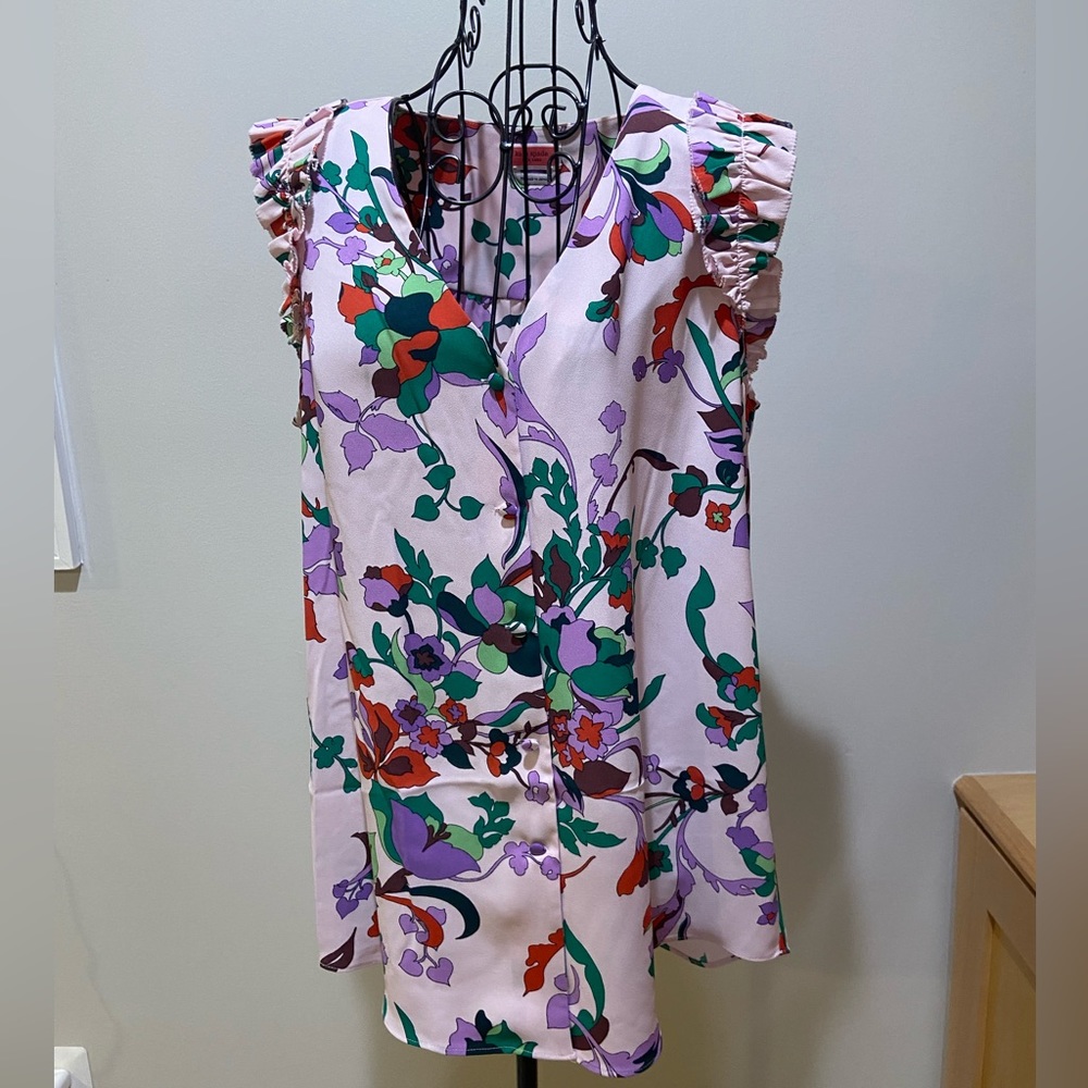 Kate Spade Ruffled Sleeve Tank